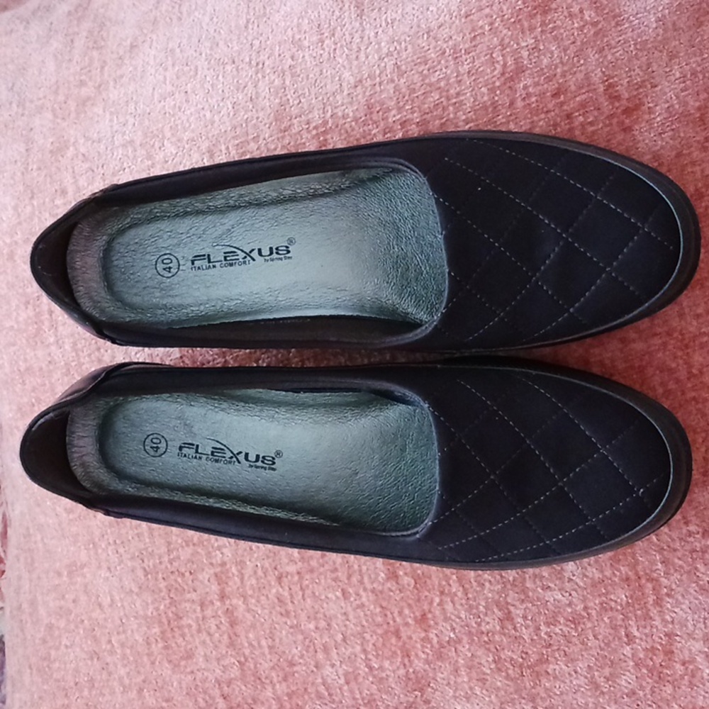 Spring Step Flexus slip on shoes closed round toe Italian comfort brown EU 40 9